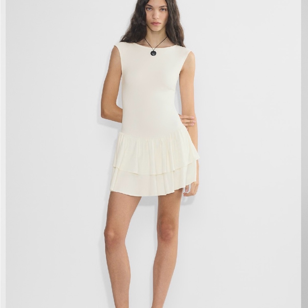 Aritzia Wilfred Bloomsbury Dress in Cream